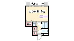 ラ・パルフェ・ド・アフェール ワンルームの間取図画像