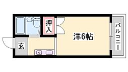日の出コーポ ワンルームの間取図画像