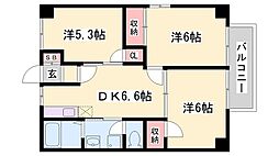 ラックファミール 3DKの間取図画像
