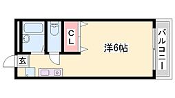 世奈 ワンルームの間取図画像