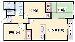 シャトレ21 3LDKの間取図画像