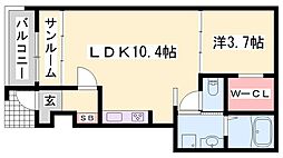 間取図画像 1LDK