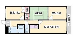 ハピネス見野 4階3LDKの間取り