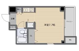ゴックス南森町 8階1Kの間取り