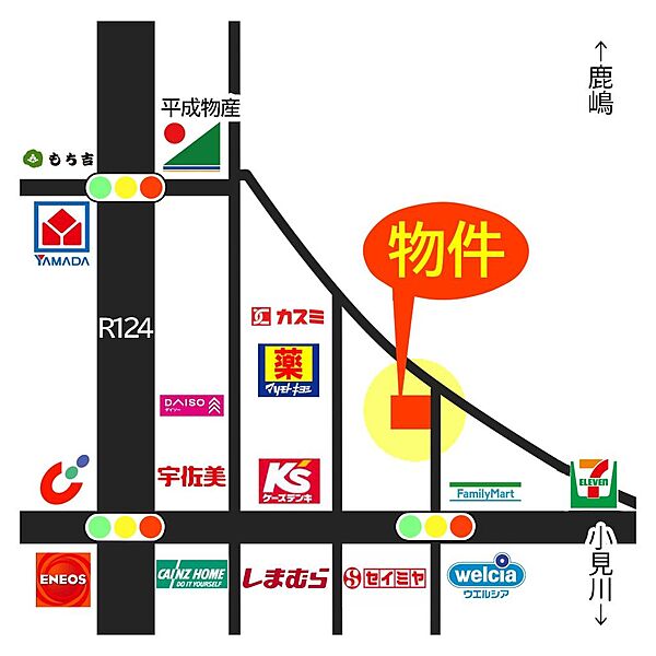 現地看板あり