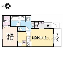 エクセレントカーサ3B棟 1LDKの間取図画像