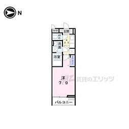ハルズGOIDO 1Kの間取図画像
