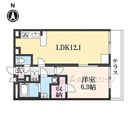 エクセル耳成 1LDKの間取図画像