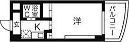 岩井橋ロイヤルハイツ 1Kの間取図画像