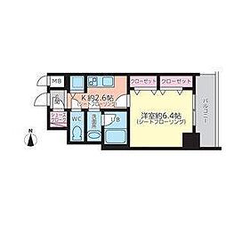 AVANTI atsuta 1Kの間取図画像
