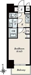 S-RESIDENCE尾頭橋beaute 1Kの間取図画像