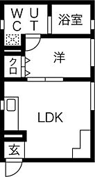 LeGioie(レジョイエ)ささしまライブ駅2 4階1LDKの間取り