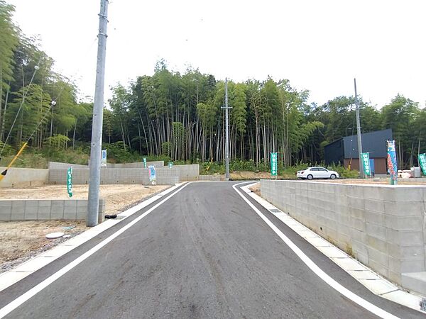 前面道路を北側から撮影