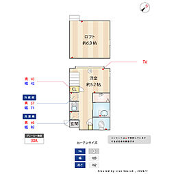 リバーサイドレジデンス大泉学園 ワンルームの間取図画像