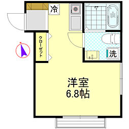 オンブラージュ ワンルームの間取図画像
