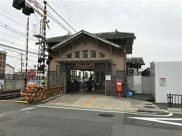 南海本線　諏訪ノ森駅 610m