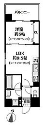 ポートサイドアーバンレジデンス 1LDKの間取図画像