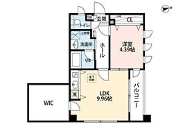 コリーナ横浜 1LDKの間取図画像