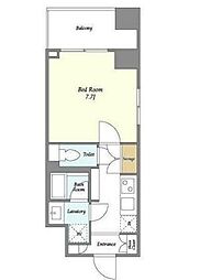 JR中央線 御茶ノ水駅 徒歩5分の賃貸マンション 8階1Kの間取り