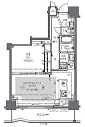東京メトロ銀座線 神田駅 徒歩15分の賃貸マンション 2階1LDKの間取り