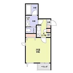 JR山手線 駒込駅 徒歩8分の賃貸マンション 3階1Kの間取り
