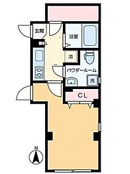 東京メトロ半蔵門線 住吉駅 徒歩12分の賃貸マンション 1階1Kの間取り