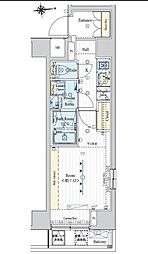 JR総武線 浅草橋駅 徒歩5分の賃貸マンション 9階1Kの間取り