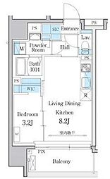東京メトロ東西線 早稲田駅 徒歩10分の賃貸マンション 11階3LDKの間取り