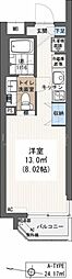 ラグゼ ワンルームの間取図画像