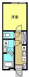 Ｆｉｅｌｄ　Ｌａｇｏｏｎ下小田中 3階1Kの間取り