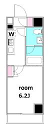 SHOKEN Residence川崎大師 1Kの間取図画像