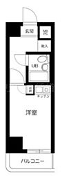 ライオンズプラザ鶴見中央 ワンルームの間取図画像