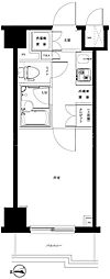 ルーブル川崎 1Kの間取図画像