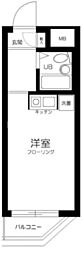 川崎ダイカンプラザシティ ワンルームの間取図画像