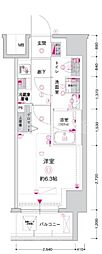 CREST TAPP川崎港町 1Kの間取図画像