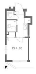 ブロッサムテラス池上 1Kの間取図画像