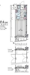 LIVCITY平和島 1Kの間取図画像