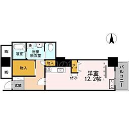 品川シーサイドビュータワー2 ワンルームの間取図画像