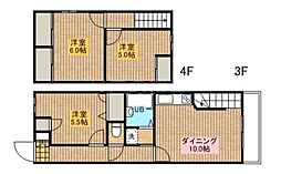パークヒルズ田園調布 3階3LDKの間取り