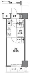 TLRRESIDENCEOTORII 1Kの間取図画像