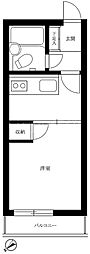 マイキャッスル五反田 1Kの間取図画像