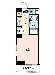 ルーブル中延壱番館 1Kの間取図画像