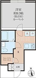 ラシクラス西大井 1Kの間取図画像