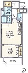 クレストコート池上六丁目 1LDKの間取図画像