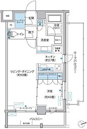 プラネソシエ大森山王 5階1LDKの間取り