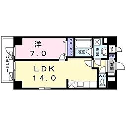 ユヌ　ブリーズ　目黒 4階1LDKの間取り