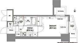 コンフォリア西蒲田 5階1Kの間取り