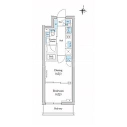 スタイリオ池上ＳＯＵＴＨ 5階2Kの間取り