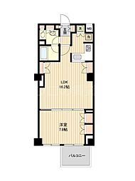 萩中イースト 1LDKの間取図画像