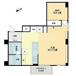 パレ・ドール蒲田 ワンルームの間取図画像